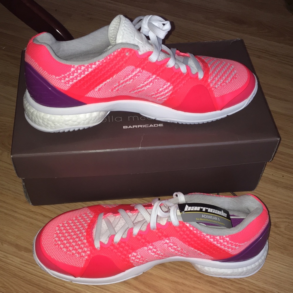 NWT Adidas Stella McCartney Barricade Tennis Shoes - Picture 11 of 13